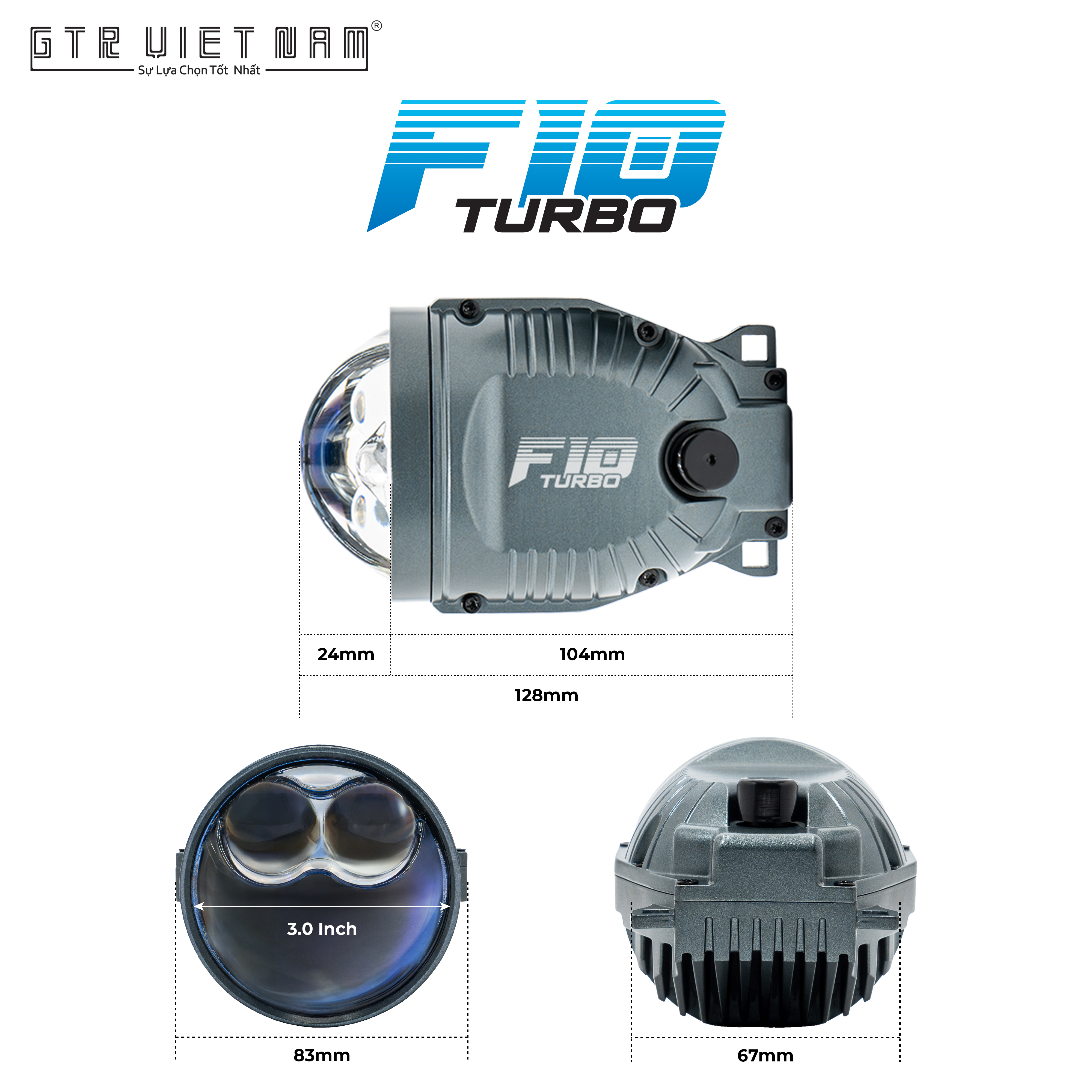 BI GẦM X-LIGHT F10 TURBO 24V